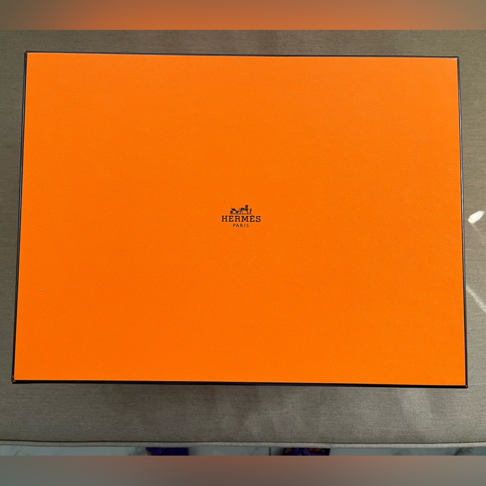Authentic Hermès Signature Orange Box